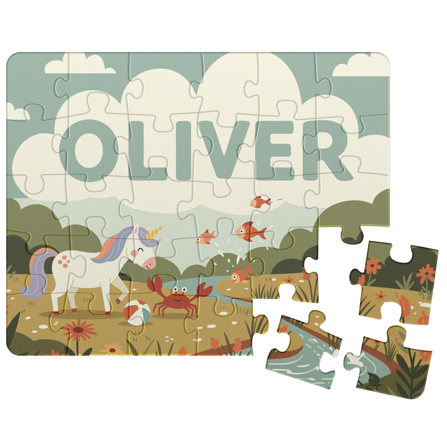 Personalized Kids Puzzle – 30 Pieces